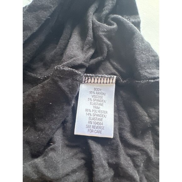 Calia Cowl Neck Sleeveless Black Top Size L Polyester Blend Lightweight - Picture 8 of 9